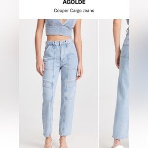 Agolde Cooper Relaxed Cargo Organic Cotton Jeans
